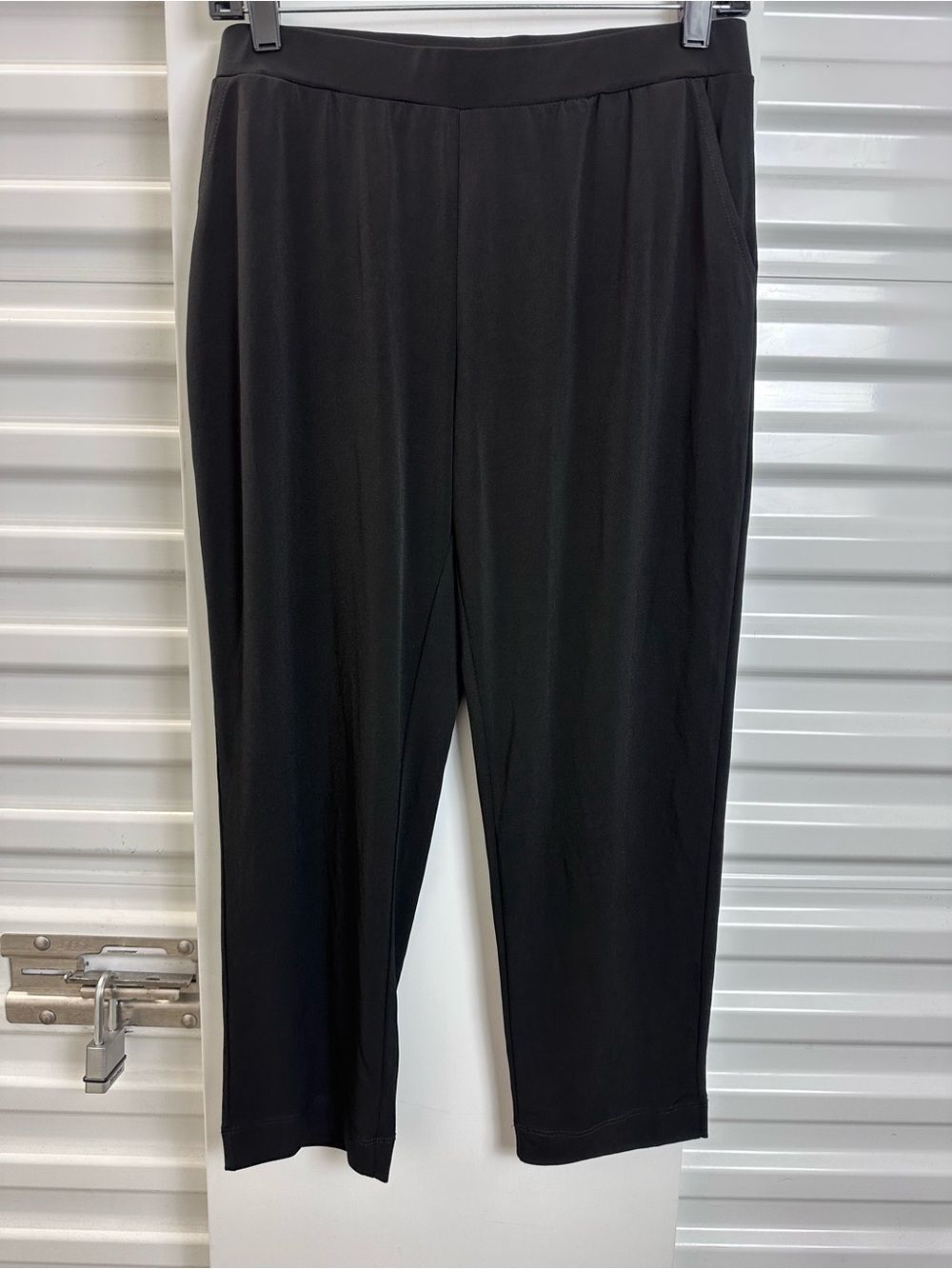 Clara Sunwoo Black Pull-On Jersey Knit Capri